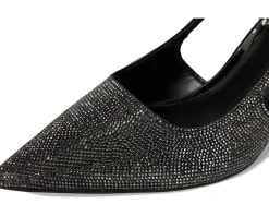 Vince Camuto Sindreea Rhinestone Block Heel Slingback Pump Anthracite