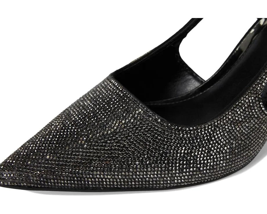 Vince Camuto Sindreea Rhinestone Block Heel Slingback Pump Anthracite