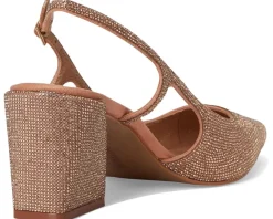 Vince Camuto Sindreea Rhinestone Block Heel Slingback Pump Blush Online