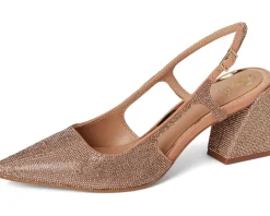 Vince Camuto Sindreea Rhinestone Block Heel Slingback Pump Blush Online