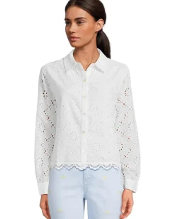 Women Lilly Pulitzer Singrid Eyelet Top