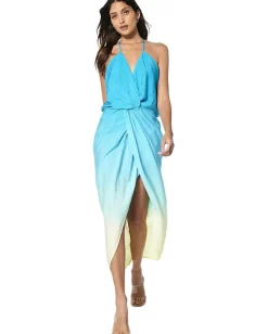 Young Fabulous & Broke Siren Slip Dress Green Grape Ombre Hot