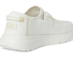Hey Dude Sirocco Crochet Mesh White/Gold Sale