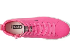 Keds Skyler Hi Lace Up Fuchsia Canvas Clearance