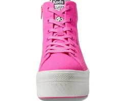 Keds Skyler Hi Lace Up Fuchsia Canvas Clearance