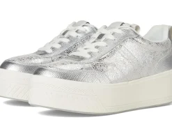 Keds Skyler II Lace-Up Silver Distressed Metallic Leather Outlet