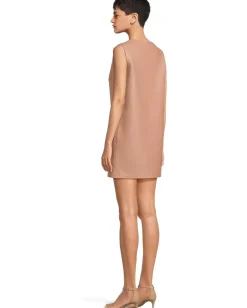 Norma Kamali Sleeveless Mini Dress Cappuccino Discount