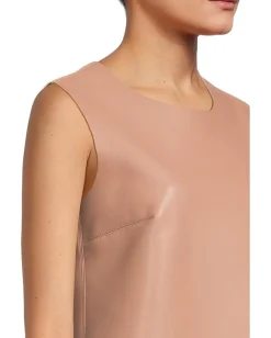 Norma Kamali Sleeveless Mini Dress Cappuccino Discount