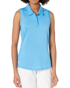adidas Golf Sleeveless Polo Shirt Pulse Blue Best