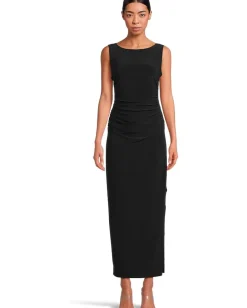 Women Norma Kamali Sleeveless Shirred Waist Gown