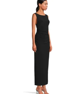 Women Norma Kamali Sleeveless Shirred Waist Gown