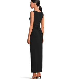 Women Norma Kamali Sleeveless Shirred Waist Gown