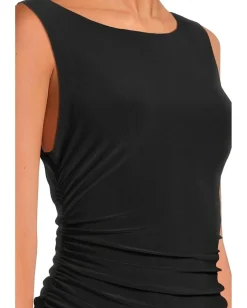 Women Norma Kamali Sleeveless Shirred Waist Gown