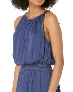 Women bella dahl Sleeveless Smocked Waist Midi Dress