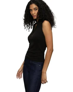 Women Sanctuary Sleeveless Zip Mock