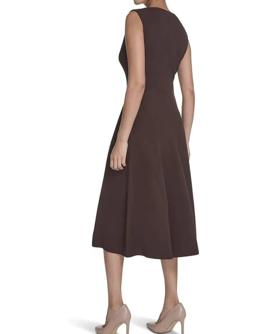 Women Calvin Klein Sleevless Midi Seam Detail