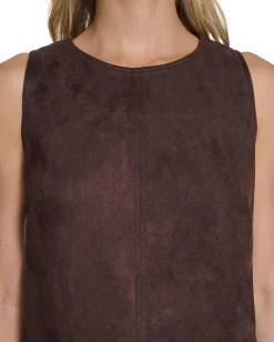 Women Calvin Klein Sleevless Suede Shift