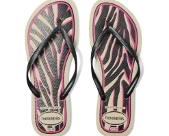 Havaianas Slim Animals Sandals Beige/Dark Grey Metallic