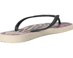 Havaianas Slim Animals Sandals Beige/Dark Grey Metallic