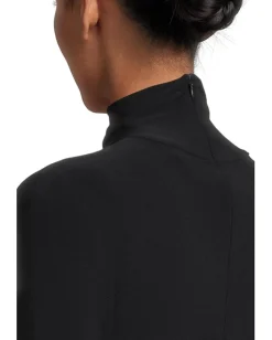 Women Norma Kamali Slim Fit Short Sleeve Turtle Top