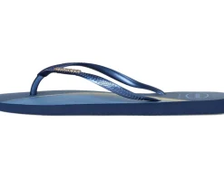 Havaianas Slim Square Trendy Sandals Navy Blue Clearance