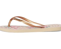 Havaianas Slim Tropicalia Vibes Sandals Golden Sale