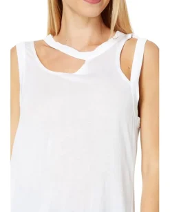 LAmade Slinky Cut Away Sleeveless Tee White Discount