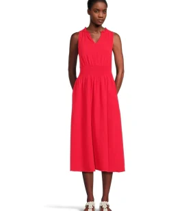 Women Mod-o-doc Smocked Waist Midi Tank Dress