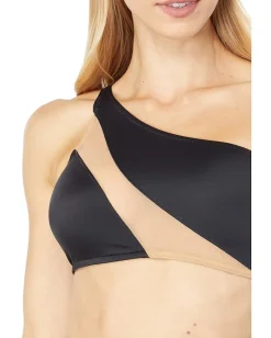 Norma Kamali Snake Mesh Bra Black/Nude Mesh Online