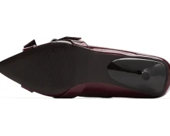 Free People So 90s Kitten Heels Cabernet Vegan Leather Hot