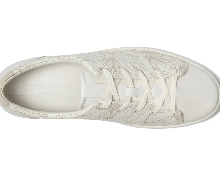 ECCO Soft 7 Floral Sneaker White Floral Clearance