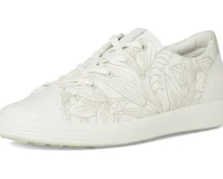 ECCO Soft 7 Floral Sneaker White Floral Clearance