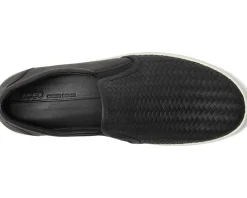 ECCO Soft 7 Woven Slip-On II Black Cow Leather Sale