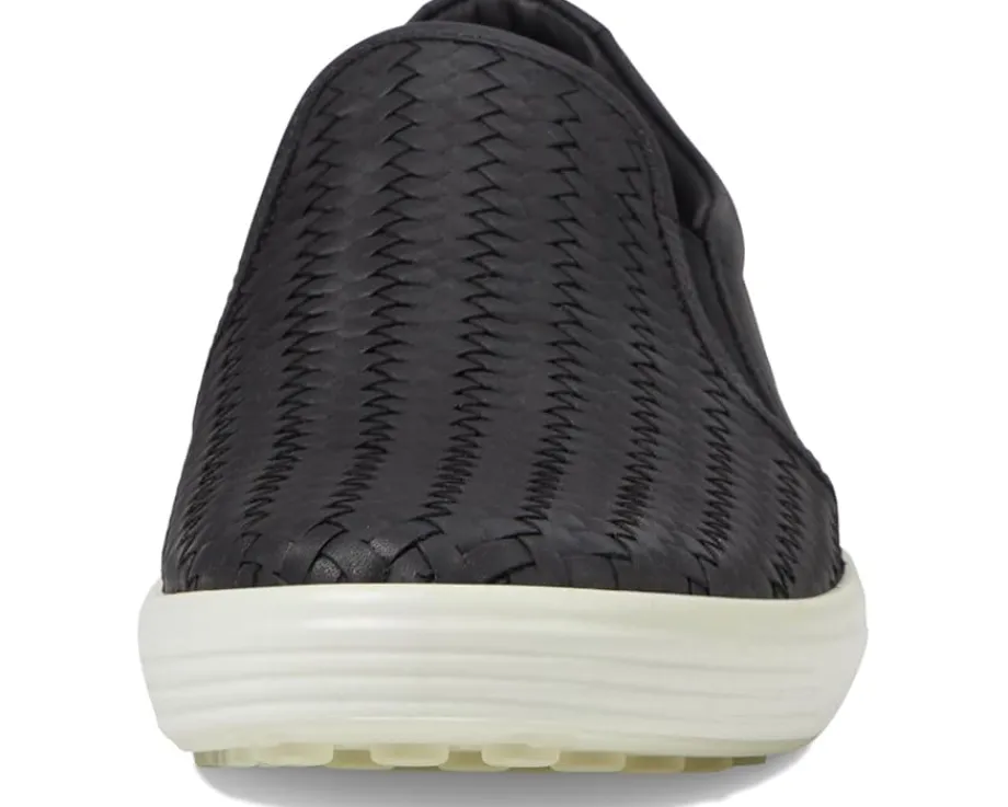 ECCO Soft 7 Woven Slip-On II Black Cow Leather Sale