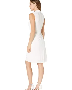 Women BCBGMAXAZRIA Solid Matte Jersey with DTM Satin Cocktail Dress