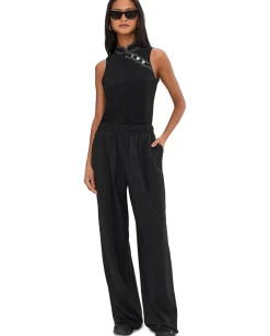 Women Jamie Sadock Solid Sleeveless Polo In Cloud Fabric