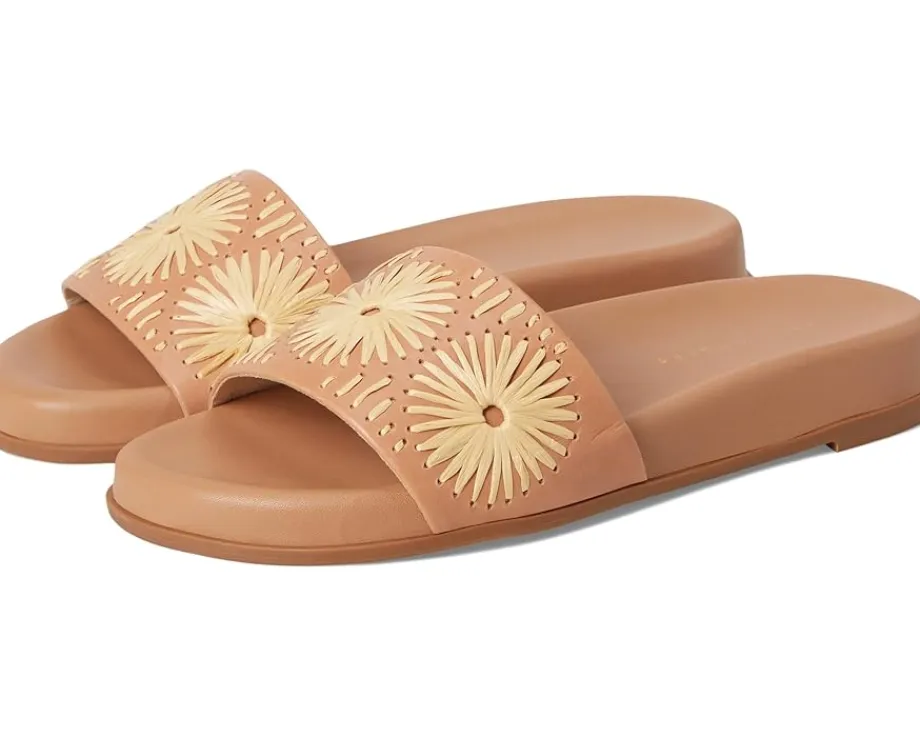 Women Jack Rogers Somerset Slide - Nappa/Raffia