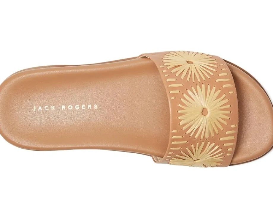 Women Jack Rogers Somerset Slide - Nappa/Raffia