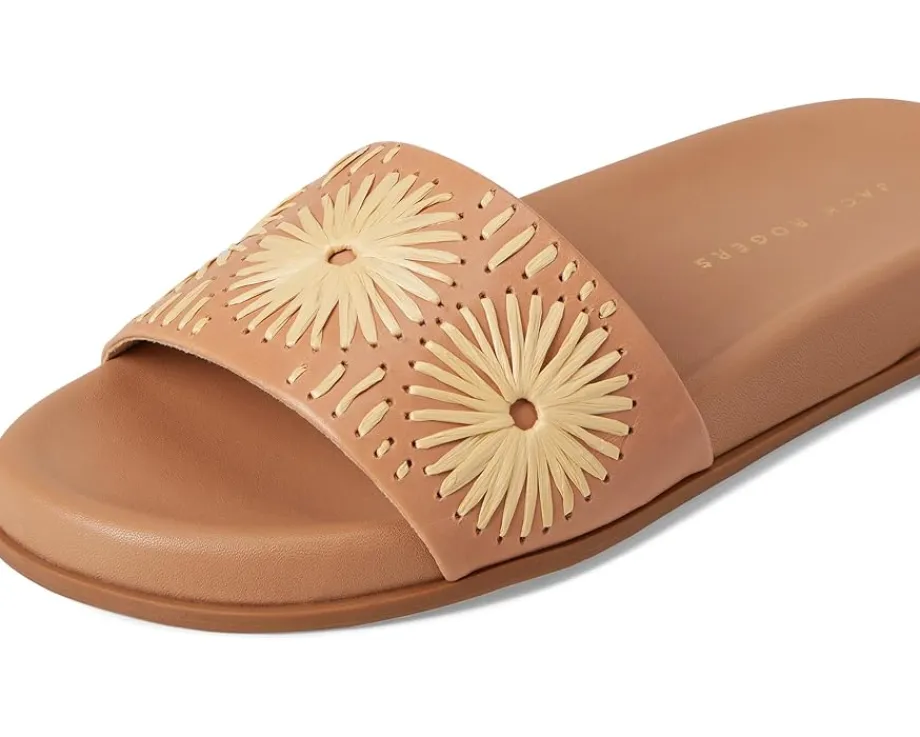 Women Jack Rogers Somerset Slide - Nappa/Raffia