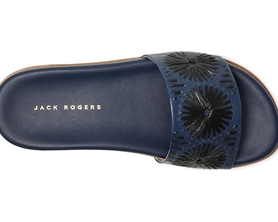 Women Jack Rogers Somerset Slide - Nappa/Raffia