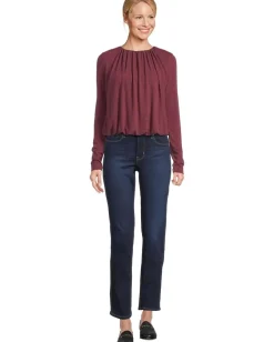 Women Michael Stars Sona Long Sleeve Bubble Top