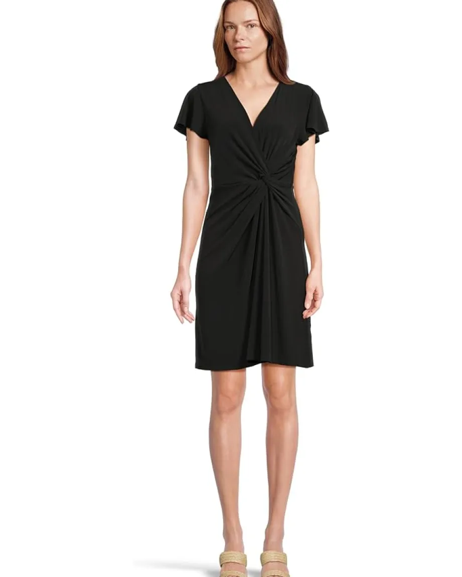 Tommy Bahama Sophia Short Sleeve Short Dress Black