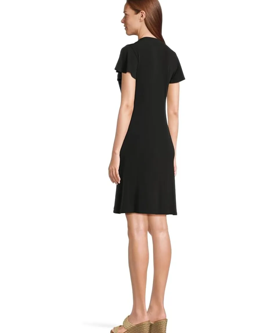 Tommy Bahama Sophia Short Sleeve Short Dress Black
