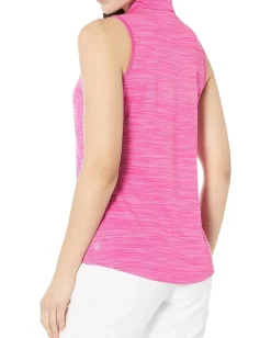 adidas Golf Space Dye Sleeveless Polo Lucid Fuchsia Sale