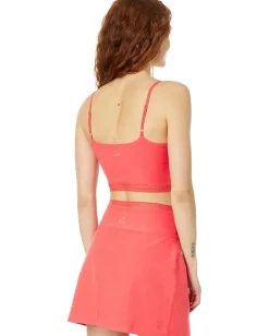 Beyond Yoga Spacedye Allure Lace High Cropped Tank Red Ash Heather Clearance