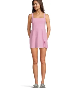 Beyond Yoga Spacedye Court Appeal Mini Dress Pink Haze Heather New