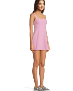 Beyond Yoga Spacedye Court Appeal Mini Dress Pink Haze Heather New