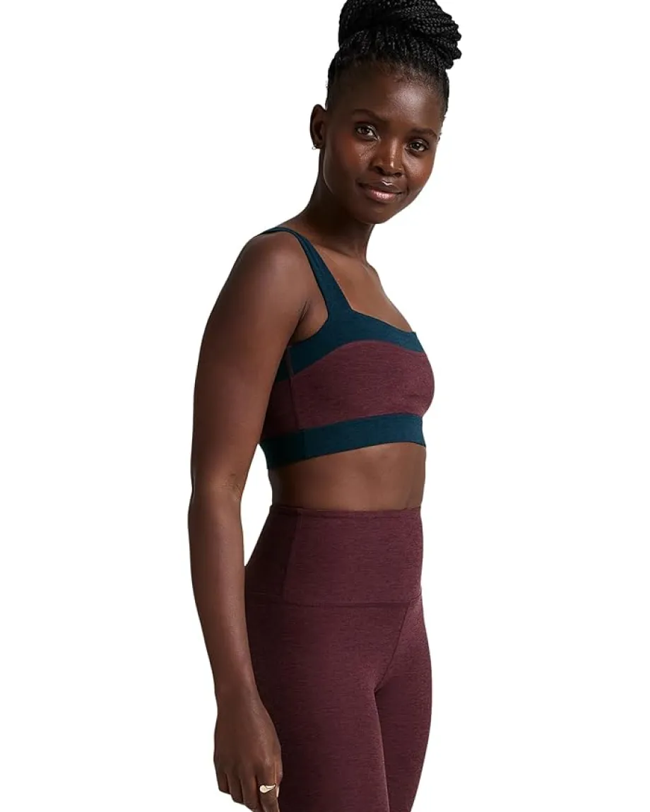 Women Beyond Yoga Spacedye Horizon Colorblock Bra