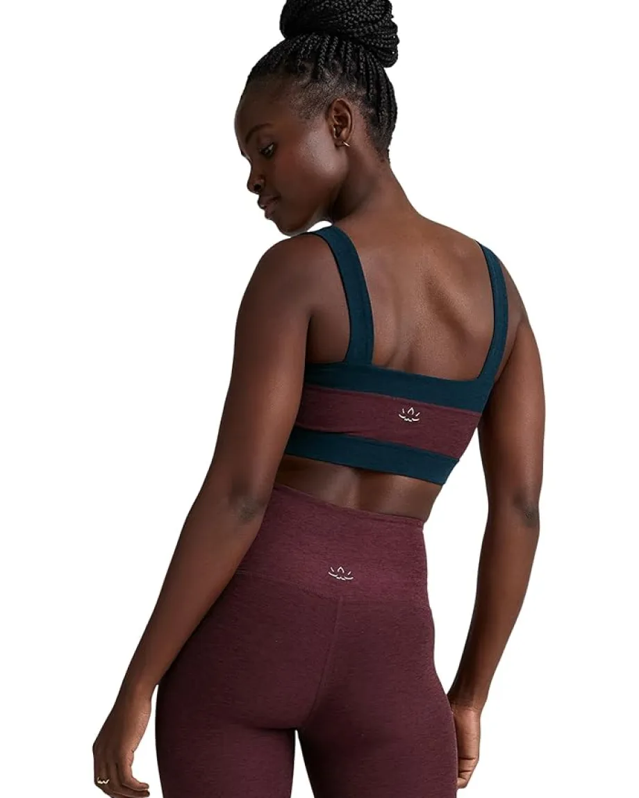 Women Beyond Yoga Spacedye Horizon Colorblock Bra