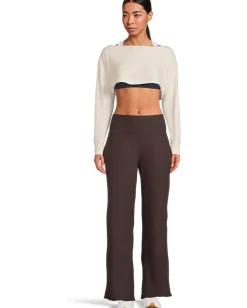 Beyond Yoga Spacedye Laid Back Wide Leg Pants Dark Chocolate Heather Best